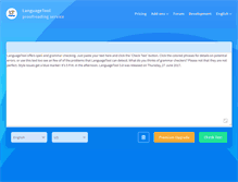 Tablet Screenshot of languagetool.org